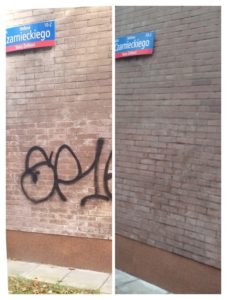 usuwanie graffiti